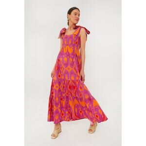 SHERIDAN FRENCH Exclusive Sunset Ikat Kelly Dress Size L NWT